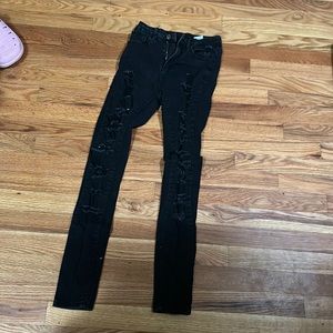 Ripped black jeans